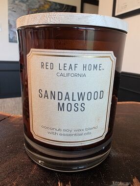 Red Leaf Home Sandalwood Moss Candle